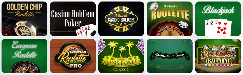Jeux de table au This is Vegas Casino