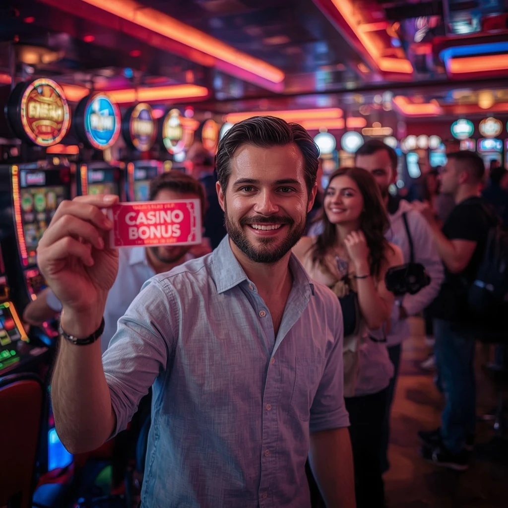 une personne tenant un bonus This is Vegas Casino
