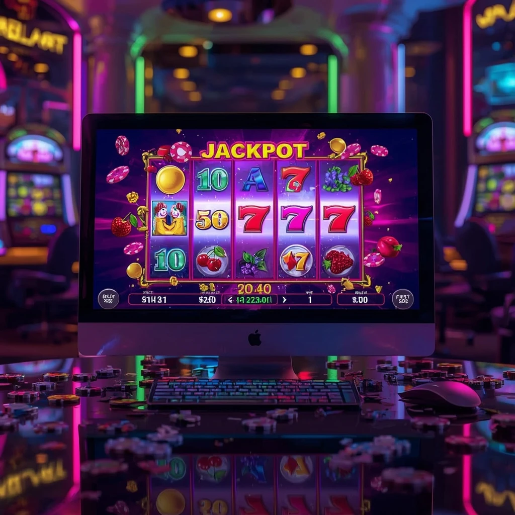 slots sur le moniteur This is Vegas Casino