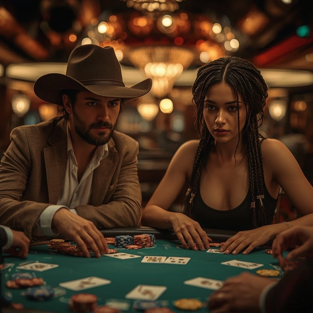 photo de deux joueurs de poker This is Vegas Casino