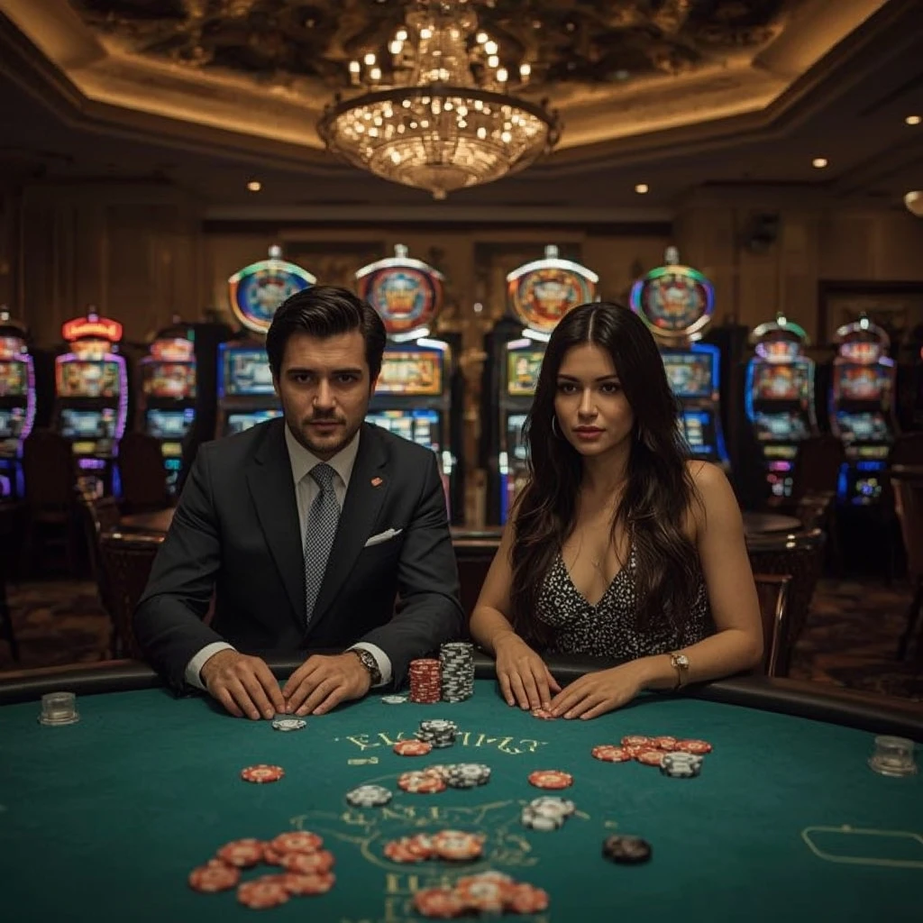 Deux joueurs de poker au This is Vegas Casino